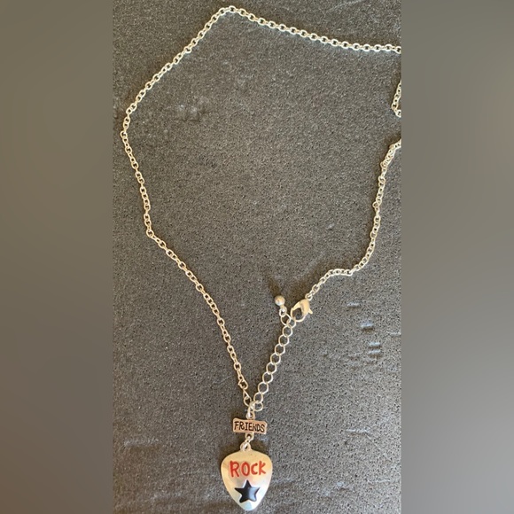 Girls Friends Rock Necklace, Costume Jewelry, Stainless Steel - Picture 3 of 4